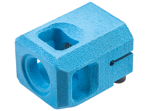 Tapp Airsoft 3D Printed 14mm Negative Breaker Compensator w/ Custom Cerakote for Gas Blowback Airsoft Pistols (Color: Blue Raspberry)