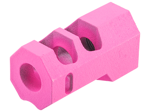 Tapp Airsoft 3D Printed 14mm Negative Atlas Compensator w/ Custom Cerakote for Gas Blowback Airsoft Pistols (Color: Prison Pink)