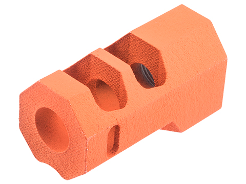 Tapp Airsoft 3D Printed 14mm Negative Atlas Compensator w/ Custom Cerakote for Gas Blowback Airsoft Pistols (Color: Hunter Orange)