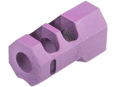 Tapp Airsoft 3D Printed 14mm Negative Atlas Compensator w/ Custom Cerakote for Gas Blowback Airsoft Pistols (Color: Wild Purple)