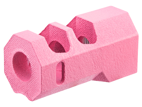 Tapp Airsoft 3D Printed 14mm Negative Atlas Compensator w/ Custom Cerakote for Gas Blowback Airsoft Pistols (Color: Pink Sherbet)