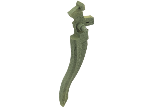 Tapp Airsoft Cerakote Trigger for Version 2 AEG Gearboxes (Model: Scythe Trigger / Multicam Bright Green)