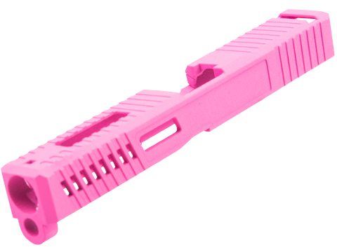 Tapp Airsoft Dark Side Precision Performance Series Slide w/ Custom Cerakote for ISSC M22, SAI BLU, Lonewolf, & Compatible Airsoft Gas Blowback Pistol (Color: Prison Pink)