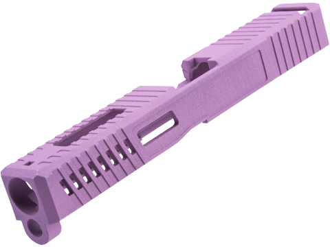 Tapp Airsoft Dark Side Precision Performance Series Slide w/ Custom Cerakote for ISSC M22, SAI BLU, Lonewolf, & Compatible Airsoft Gas Blowback Pistol (Color: Wild Purple)