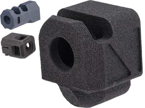 Tapp Airsoft 3D Printed Compensator for Elite Force / UMAREX GLOCK Airsoft Gas Blowback Pistols (Model: Stubby)