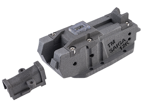 TAPP Airsoft AW Custom Green Gas Drum Magazine Adapter for Tokyo Marui Saiga 12K Gas Blowback Shotgun