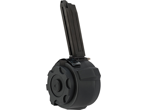 TAPP Airsoft HPA Tapped Flashmag Winding Drum Magazine for Gas Powered Airsoft Guns (Model: KWA USP Match)