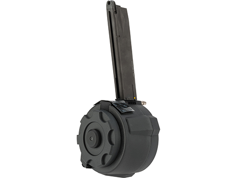 TAPP Airsoft HPA Tapped Flashmag Winding Drum Magazine for Gas Powered Airsoft Guns (Model: KWA M93R)