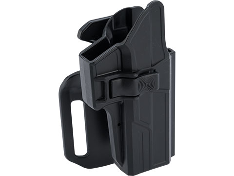 TEGE Injection Molded Hard Shell Pistol Holster (Model: GLOCK 17, 22, 31 Gen 1-5 / Right Hand / Drop Leg Offset)