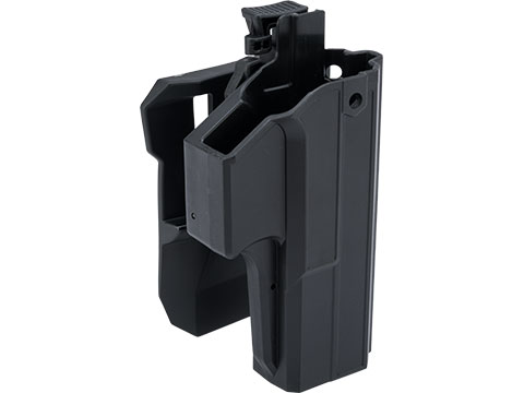 TEGE Injection Molded Hard Shell Pistol Holster w/ Thumb Release (Model: GLOCK 17, 22, 31 Gen 1-5 / Right Hand / Belt Paddle)