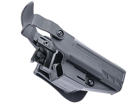 TEGE Injection Molded Level 3 Hard Shell Pistol Holster w/ Thumb Release (Model: GLOCK 17 & 19 / Paddle Mount / Right Hand)