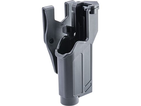 TEGE Injection Molded Hard Shell Lightbearing Holster (Model: GLOCK 17, 22, 31, 17C / Belt Clip / Right Hand)