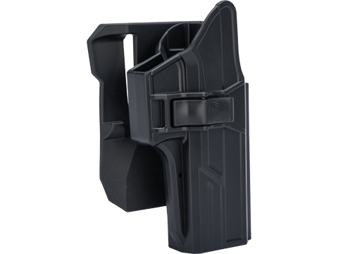 TEGE Injection Molded Hard Shell Pistol Holster (Model: S&W M&P 9mm / Right Hand / Belt Paddle)