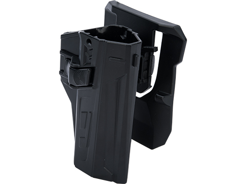 TEGE Injection Molded Hard Shell Pistol Holster (Model: CZ P07, P09 / Right Hand / Belt Paddle)