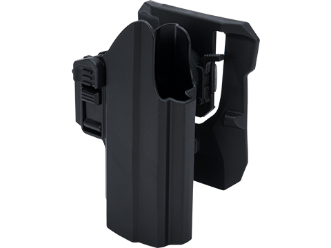 TEGE Injection Molded Universal IPSC-Style Hard Shell Pistol Holster (Model: Right Hand / Belt Paddle)