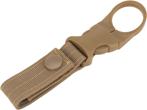 Belt / MOLLE Attached Disposable Waterbottle Holder (Color: Tan)