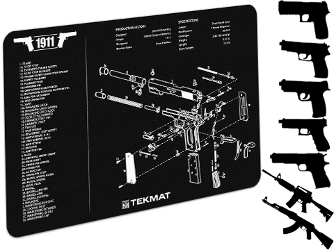 TekMat Armorer's Bench Gun Cleaning Mat (Model: GLOCK 17)