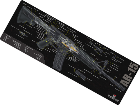 TekMat Armorer's Bench Gun Cleaning Mat (Model: ARF15 Cutaway)