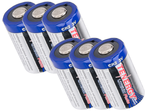 Tenergy High Performance Lithium 3V 750mAh CR2 Batteries (Quantity: Pack of 6)