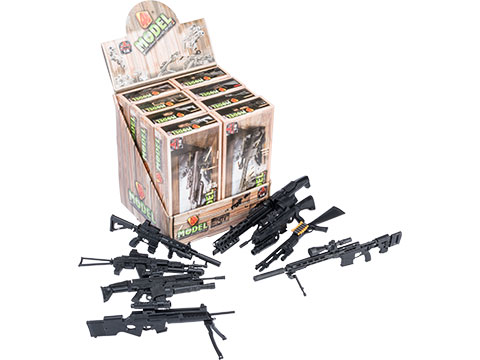 Tengyang 1/6th Scale Model Assorted Gun Pack (Model: Assault Weapons w/ Miniature Display Stands)