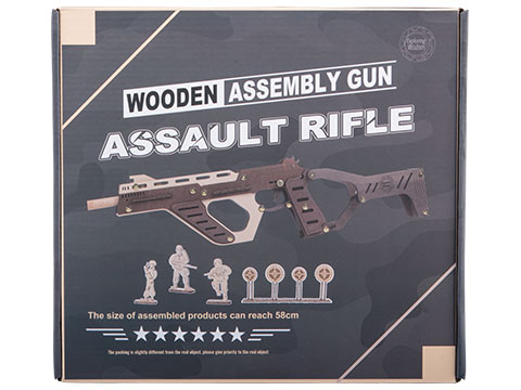 UGears Mechanical Model Wood Rubber Band Gun (Model: TSZH015)