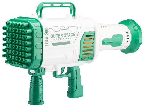 Bazooka Electric Soap Water Bubble Gun (Color: Green)