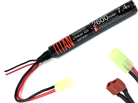 Titan Power 7.4v 2600mAh 10C Stick Type Li-Ion Battery (Connector: Small Tamiya)