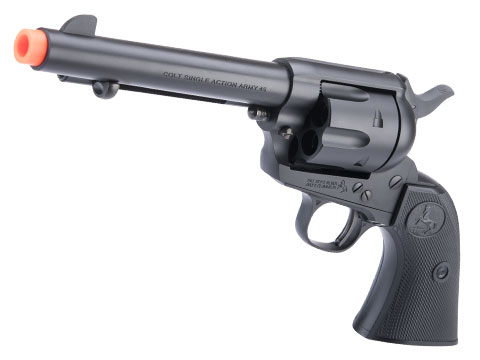 Tokyo Marui Colt-Licensed Single Action Army .45 Spring Airsoft Revolver (Model: Artillery 5.5 / Black)