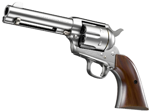 Tokyo Marui Colt-Licensed Single Action Army .45 Spring Airsoft Revolver (Model: Civilian 4.75 / Silver)
