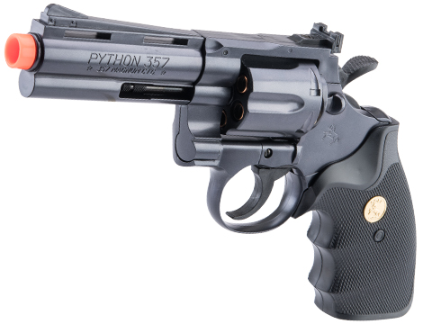 Tokyo Marui Licensed Colt Python .357 PPC Custom Spring Powered Airsoft Revolver (Color: Black / 4 inch)