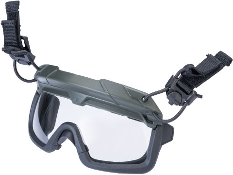 FMA Special Forces QD Full Seal Goggles for Bump Helmets (Color: OD Green / Clear Lens)