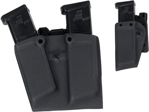 TMC Kydex Mag Pouch for 1911 Style Single Stack Magazines (Capacity: Two Magazines)