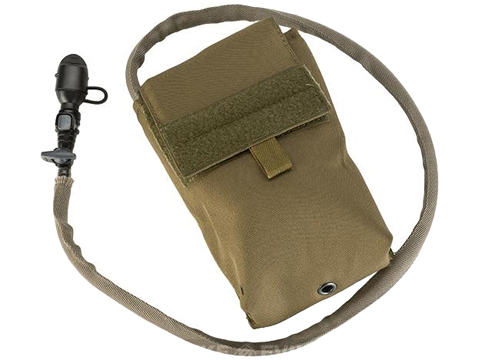 TMC 27oz Tactical MOLLE Double-Insulated Hydration Pouch with Bladder (Color: Coyote Brown)