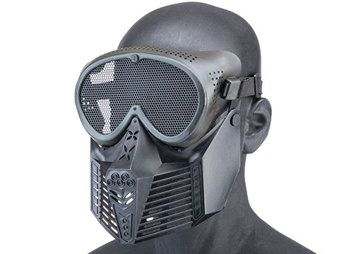 P-Force TOP Tactical Low Profile Wire Mesh Airsoft Mask (Color: Black)