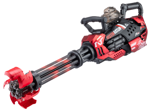 Rechargeable Pulse Gel Blasting Gatlin Gun (Color: Red)
