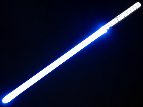 Battle Blaster Sword Alloy Series Multi-Color RGB Laser Sword w/ Rechargeable battery (Model: EGW06 / Silver Hilt)