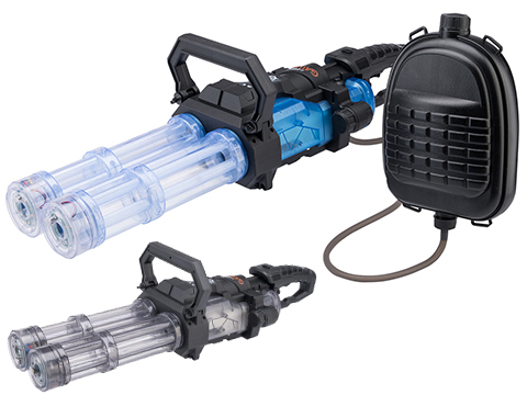 J-Shot Double-Barreled Gatling Electric Water Gun w/ Backpack 