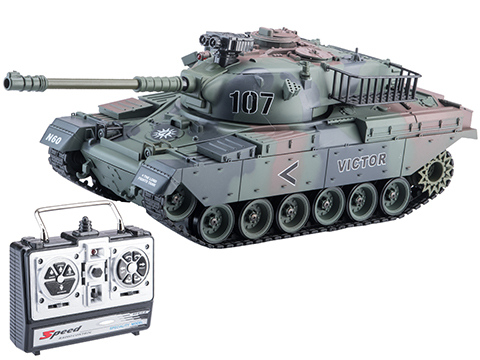 1:20 Scale RC Airsoft BB Firing Battle Tank (Model: M60 / Woodland Camo)