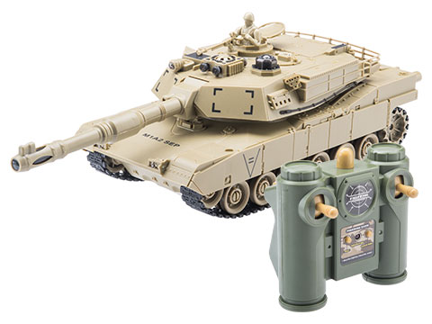 1:28 Scale RC Infrared Game Battle Tank (Model: M1A2 / Tan)
