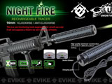 Evike Night Fire Dual Sensor Airsoft Auto Tracer / Mock Silencer Barrel Extension (Thread: Negative)