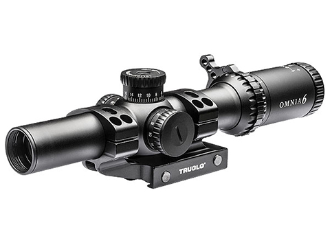 TruGlo OMNIA 1 - 6x24 Magnified Illuminated Reticle Tactical Rifle Scope w/ APTUS-M1 Scope Mount