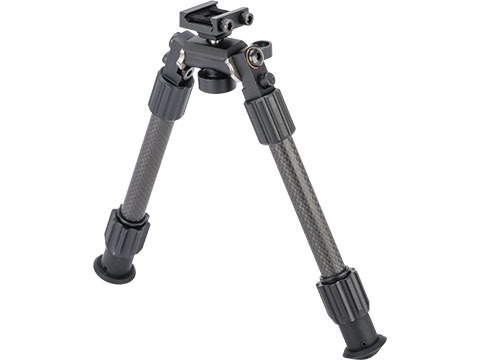 TruGlo Tac-Pod Pro Adjustable Carbon Fiber Bipod w/ Pivoting Picatinny Rail Mount (Size: 9 to 13)