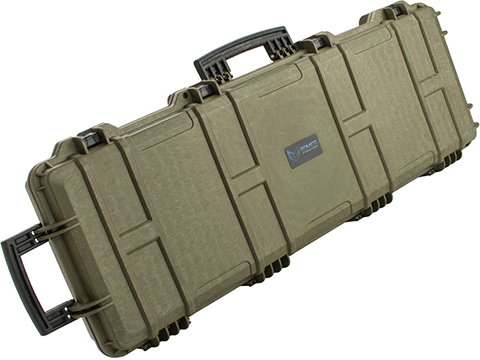 EMG Transporter Lockable 42 Hard Case w/ low-profile wheels & PnP foam (Color: Military Green)