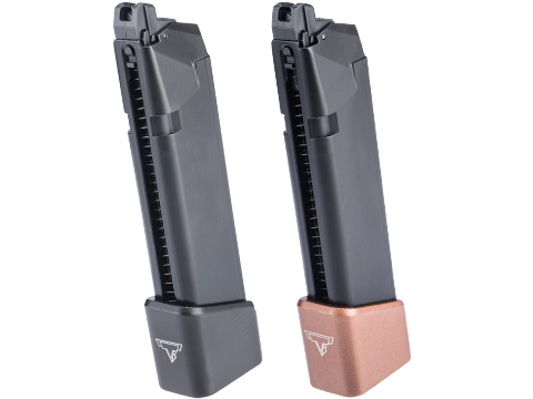 EMG x Taran Tactical Innovations 28 Round Magazine w/ Extended Base Plate for GLOCK Series Gas Blowback Airsoft Pistol (Color: Bronze)