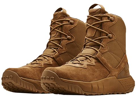 Under Armour Men's UA Micro G® Valsetz Leather Tactical Boots (Color: Coyote / 9)