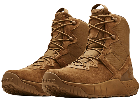 Under Armour Men's UA Micro G® Valsetz Leather Tactical Boots (Color: Coyote / 12)
