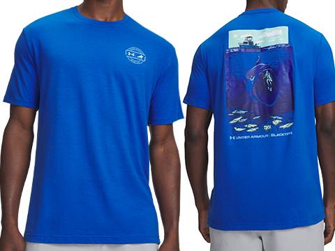 Under Armor x BlacktipH Species Fishing T-Shirt (Color: Blue / Medium)