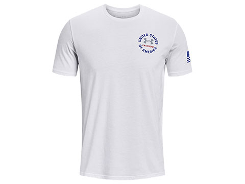 Under Armour Men's UA Freedom Freedom USA T-Shirt (Color: White / Large)