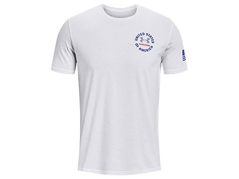 Under Armour Men's UA Freedom Freedom USA T-Shirt (Color: White / Medium)