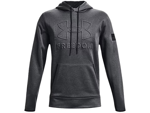 Under Armour Men's UA Freedom Embossed Hoodie (Color: Carbon Black / X-Large)